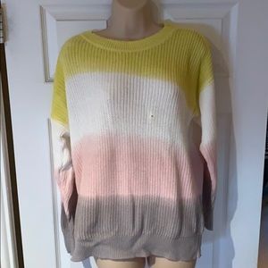 Loft Ombré Sweater Neon Lemon M